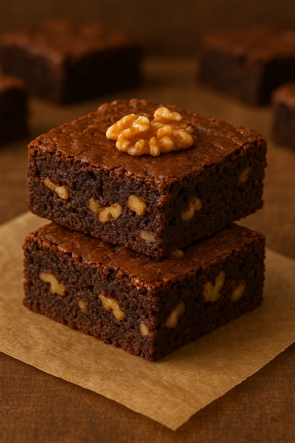 Chocolate Walnut brownie (4pcs)