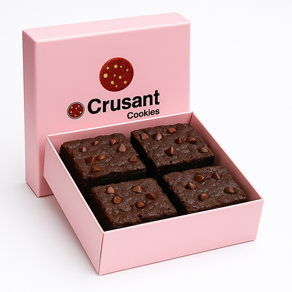 Classic chocolate brownie (4pcs)