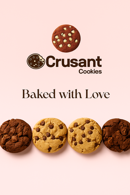 Chocolate chip cookies, Doubel Chocolate cookies (4pec)