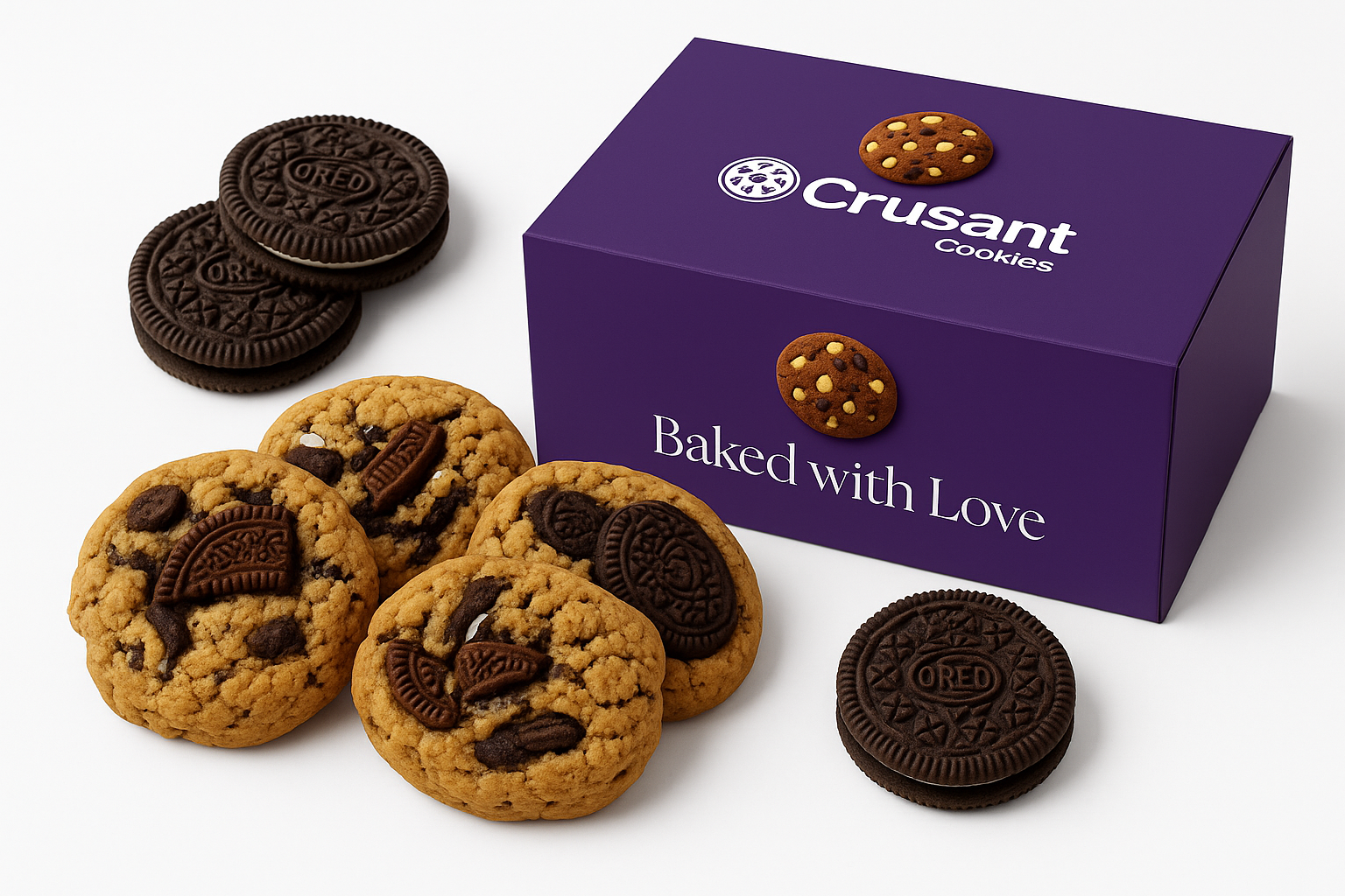 Oreo Cookies (8pcs) – Crusant Cookies